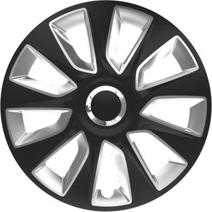Wieldoppenset Stratos RC Black&amp;Zilver 13 Inch