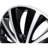 Versaco - Wieldoppenset - Zwart/Zilver - Kunststof - Set van 4 Stuks