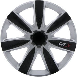 Wieldoppenset GTX Carbon Black & Zilver 13&#39;&#39;