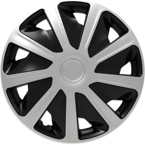 Craft - Wieldoppen - Zilver / Zwart - Voor Camper / Busje / Bestelauto - 16 Inch