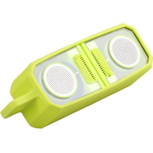 BT628 10W draagbare TWS transparante Bluetooth Speakers met magnetische aansluitbare base outdoor stereo Bass subwoofer (groen)