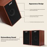 SADA USB mini houten Super Bass Wired speakers voor laptop/Desktop/Smart Phone  met 3 5 mm AUX