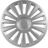 Versaco - Wieldoppenset Luxury - Zilver - 4-Delige Set - Slagvast Kunststof