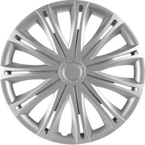 Versaco - Spark - Wieldoppenset - Zilver - 4 Delig - Slagvast Kunststof