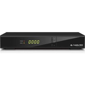 Abcom AB CryptoBox 700HD Kabel, Ethernet (RJ-45), IPTV Full HD Zwart (0.01 GB, DVB-S, DVB-S2), TV-ontvanger, Zwart