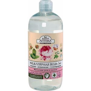 Bio Micellair water 3in1 voor het verwijderen van make-up - Muskusroos, lavendel en katoen - zeer gevoelige huid 500ml
