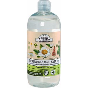 Bio Micellair water 3in1 voor het verwijderen van make-up - Groene thee en Aloë - 500ml