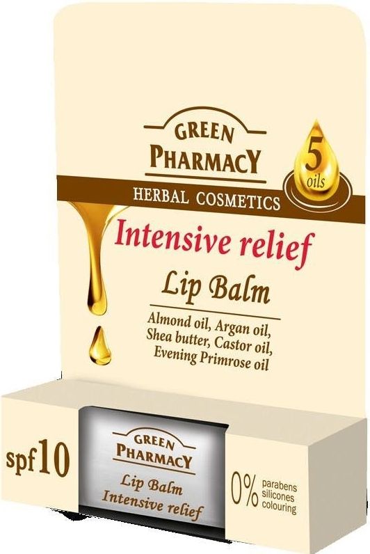 Green Pharmacy - Mix of Oils - Lippenbalsem - Intensief Hydraterend - SPF 10 - 3,6 g