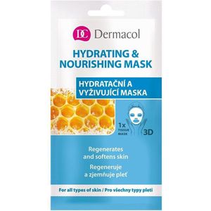 Dermacol Hydrating & Nourishing Mask 3D Hydraterende en Voedende Textiel Masker 15 ml