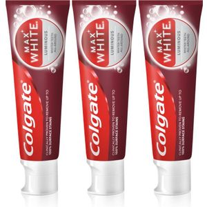 Colgate Max White Luminous Tandpasta voor Stralende Witte Tanden 3 x 75 ml