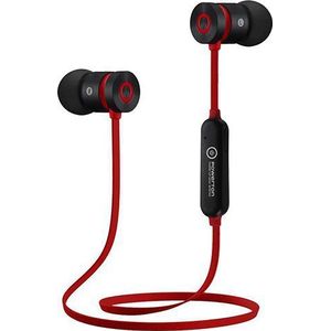 Powerone "Powerton W2" ausinės (QMWPM12RER00) (4 h, Draadloze), Koptelefoon, Rood
