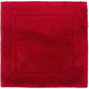 Casilin - Orlando - Luxe Antislip Badmat - WC Toilet Mat - Vierkant- Rood - 60x60cm