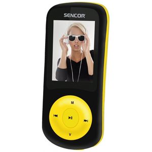 Sencor - SFP 5870 - MP3/MP4-speler - Zwart/Geel - 8 GB
