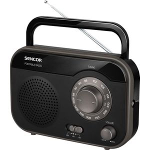 Sencor - SRD 210 B - Draagbare Radio - Zwart - Analoog - FM, AM