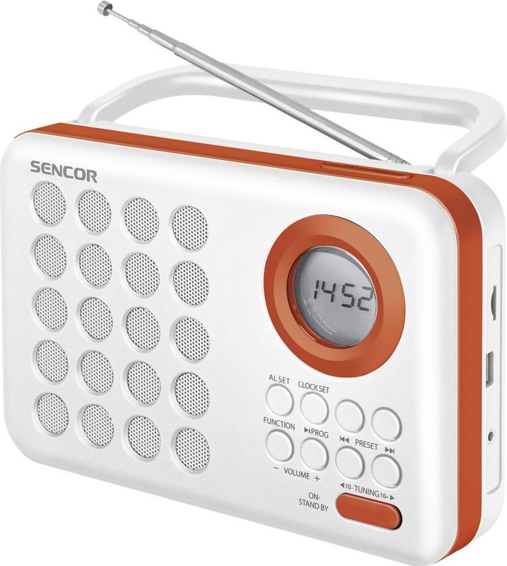 Sencor - SRD 220 WOR - Draagbare Radio - Oranje - Digitale Tuner