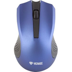 Yenkee - YMS 2015BE - Draadloze Muis - Blauw - Rubberen Oppervlak - Ergonomisch Ontwerp