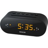 Sencor - SRC 1100B - Radio - Zwart - Met Slaapfunctie en Amber LED Display