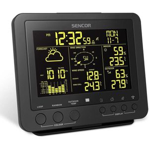 Weerstation - Draadloze 5-in-1 Sensor - Kleurrijk LCD-Display - PMVA TRUE COLOR