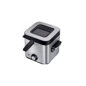Sencor SFR 6200SS frituurpan / friteuse - 1,5 liter - 900W - 130 tot 190 graden - met kijkvenster - cool touch handvat