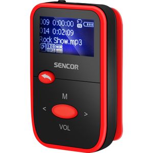 Sencor - MP3 Speler - Rood - 8 GB Intern Geheugen