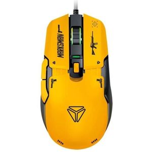 YENKEE - YMS 3600YW - Gamingmuis - Geel - Bedraad - Pixart 3327-sensor
