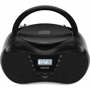 Sencor - SPT 2300 BK - CD-speler - Zwart - CD/MP3/USB/BT - Radio FM