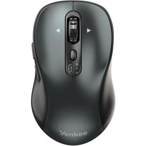 YENKEE - YMS 2010BK - Draadloze Muis - Zwart - USB 2.4 GHz en Bluetooth 5.1