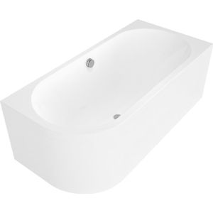 Ligbad Polysan Viva 170x75x60 cm Asymmetrisch Rechts Wit