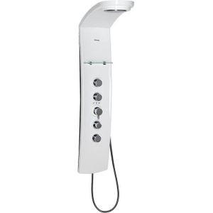 Douchepaneel Sapho Luk 130x25 cm Thermostatisch Wandgemonteerd Wit
