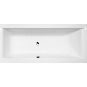 Ligbad Polysan Cleo Slim Inbouw 160x70x48 cm Wit