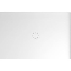 Mirai Rechthoekige gegoten marmeren Douchebak 120x80x1,8cm rechts wit