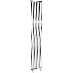 Designradiator sapho onda gebogen 30x170 cm 400w chroom