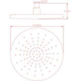 Douchekop diameter 230mm chroom