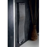 Designradiator sapho onda gebogen 40x170 cm 425w chroom