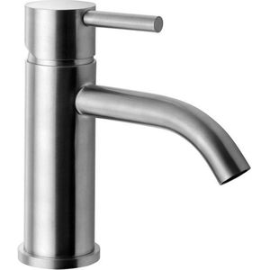 Wastafelmengkraan Sapho Minimal 1-hendel Gebogen 15.8 cm RVS