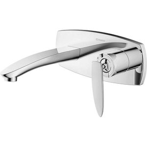 Wastafelmengkraan Inbouw Sapho Veneta 1-hendel Uitloop Recht 18.5 cm Chroom