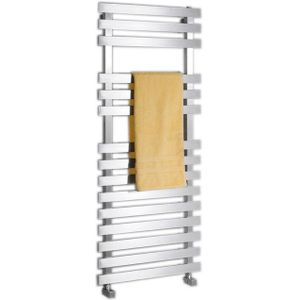 Handdoekradiator Sapho Truva Recht 50x120 cm Geborsteld RVS
