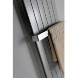 Designradiator sapho colonna recht middenaansluiting 45x180 cm 910w zilver