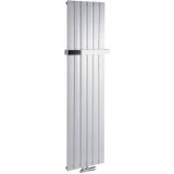 Designradiator sapho colonna recht middenaansluiting 45x180 cm 910w zilver