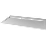 Douchebak gegoten marmer sapho irena 130x90x3.5 cm rechthoek wit