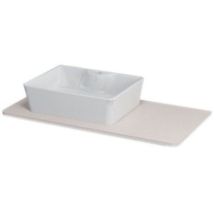 Lucie Rockstone wastafelblad 90,6x45,3cm voor BALENA 48cm wastafel