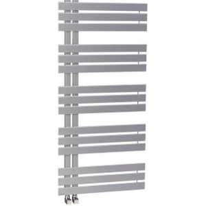 Designradiator sapho silvana recht 50x123.6 cm 561w zilver