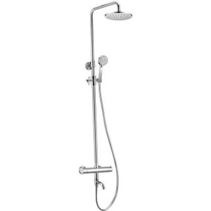 Regendouche Opbouwset Sapho Kimura Douche / Bad Chroom (incl. thermostatische mengkraan)