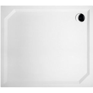 Douchebak Marmer Sapho Sara 80x90x4 cm Rechthoek Wit