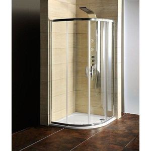 Sapho - Brausen - Duschkabine 90x90x190 cm mit Duschwanne, Klarglas AG4290