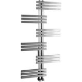 Designradiator sapho rado recht 60x119 cm 254w geborsteld rvs