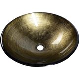 Sapho Fianna glas waskom diameter 42 cm brons