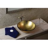 Sapho - Beauty - Waskom - Goud - Glas - Rond 42 cm