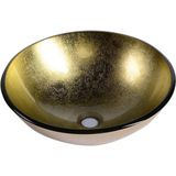 Sapho - Beauty - Waskom - Goud - Glas - Rond 42 cm