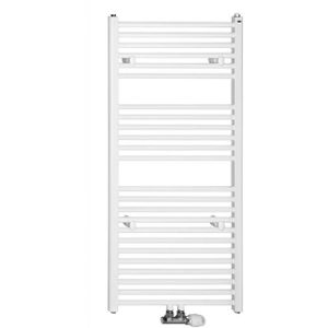 Handdoekradiator sapho direct recht middenaansluiting 45x132.2 cm 539w wit